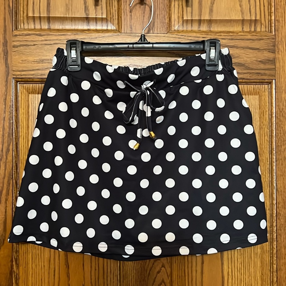 Polka Dot Black and White Skirt